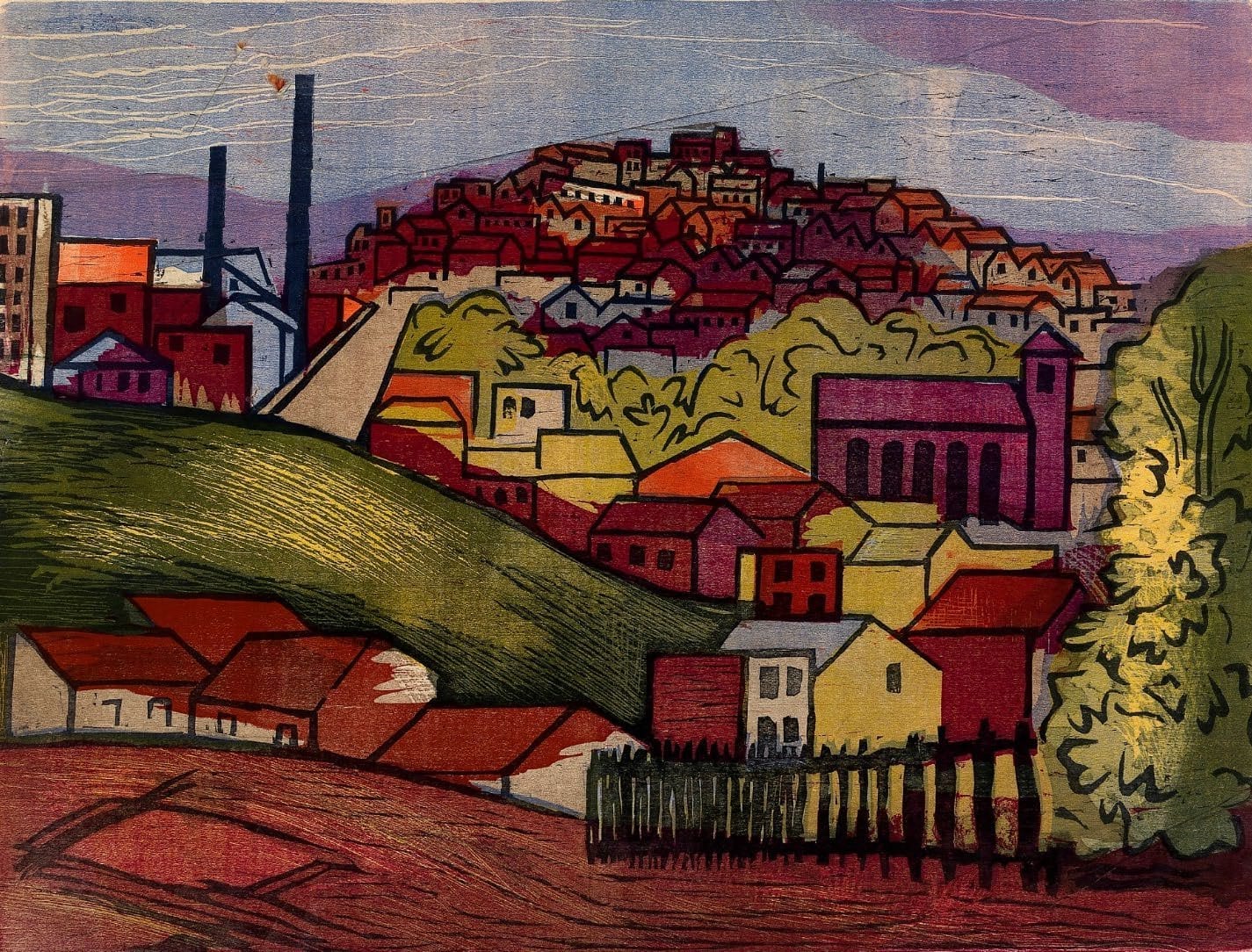 Joseph Leboit, City on a Hill, circa 1935 to 1939.